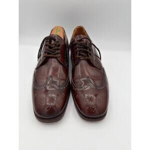 Alan McAfee Men’s Brown Leather Derby Dress Shoes Sz 10.5 – Classic Formal Shoes